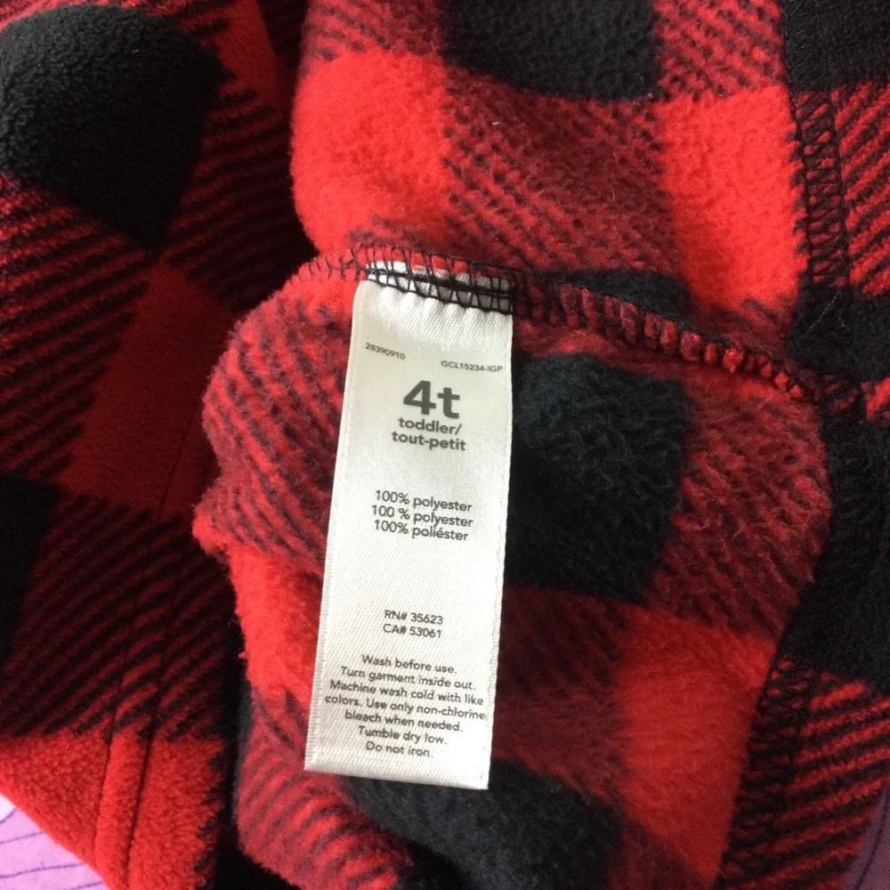 EUC Carter’s 2 Pc Set Flannel Sweatshirt & Pants